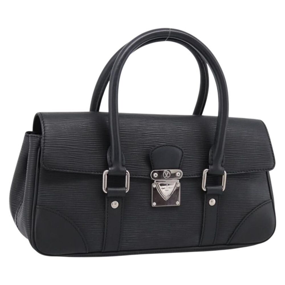 Louis Vuitton Segur Epi Leather Black Leather Handbag